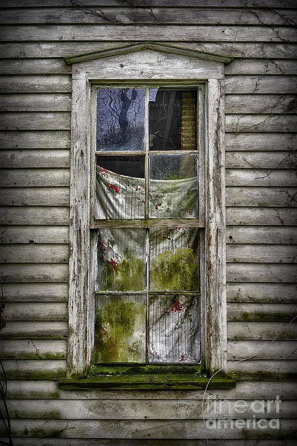 Side Window With Colorful Curtain Photograph by Walt Foegelle