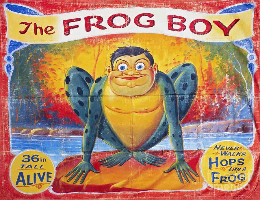 Frog Drawing - SIDESHOW POSTER, c1945 by Granger