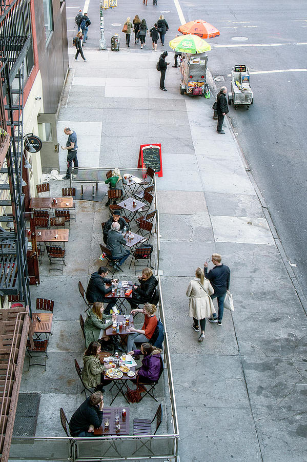 Sidewalk Cafe Photograph by Alan Raasch