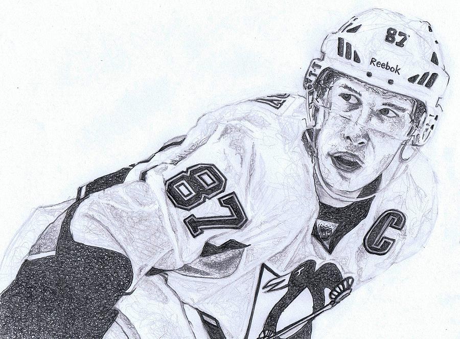 sidney crosby coloring pages