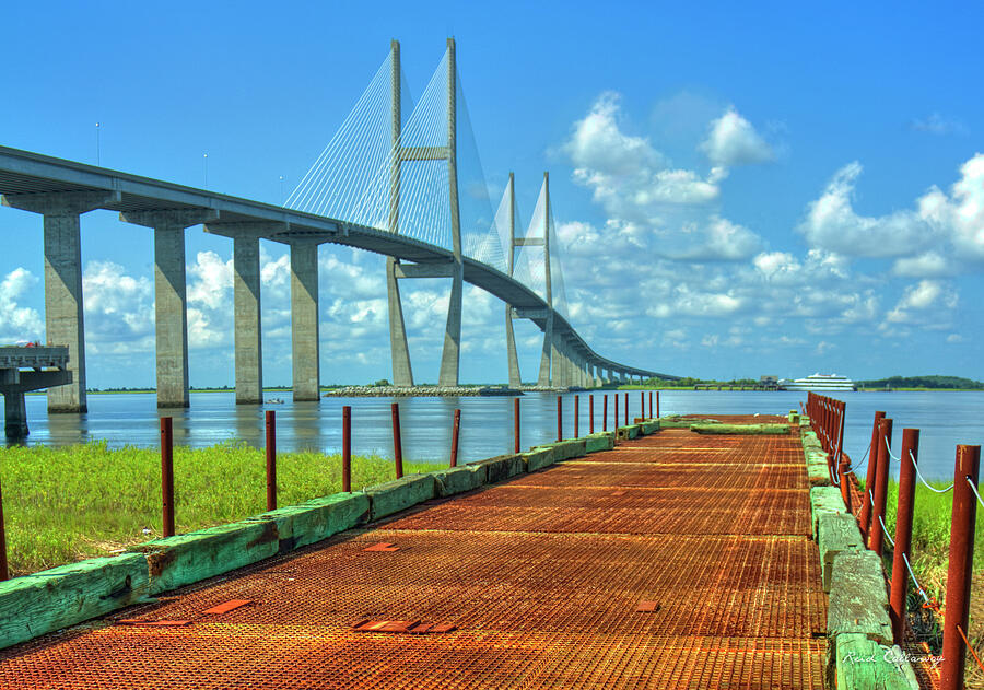 Sidney Lanier Bridge Art Photograph by Reid Callaway - Fine Art America