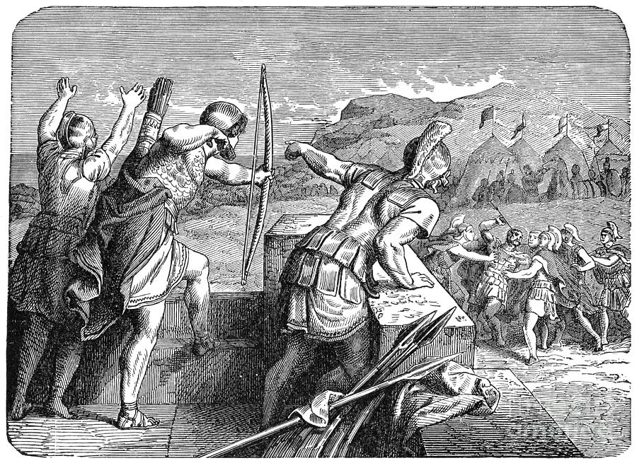 Siege Of Macedon, 354 B.c. Drawing by Granger