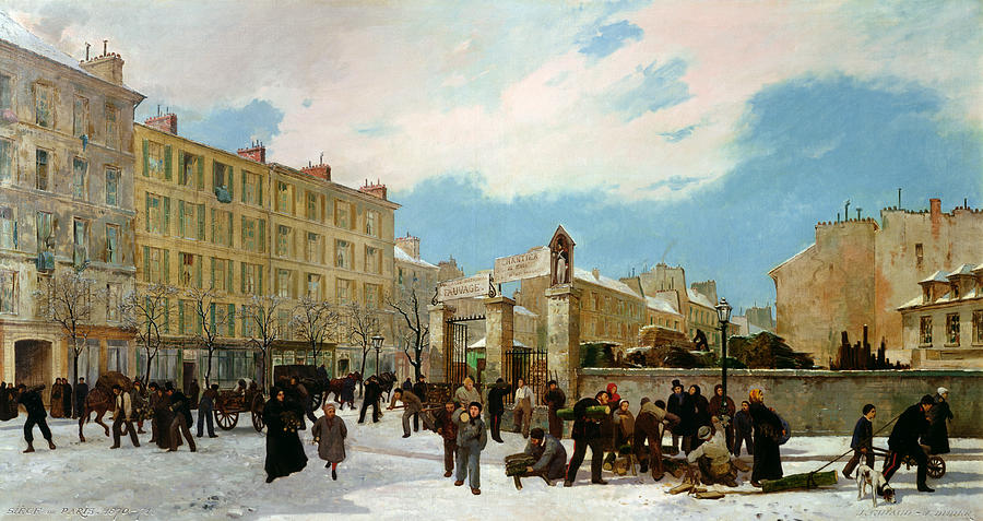 Siege of Paris Painting by Jacques Guiaud