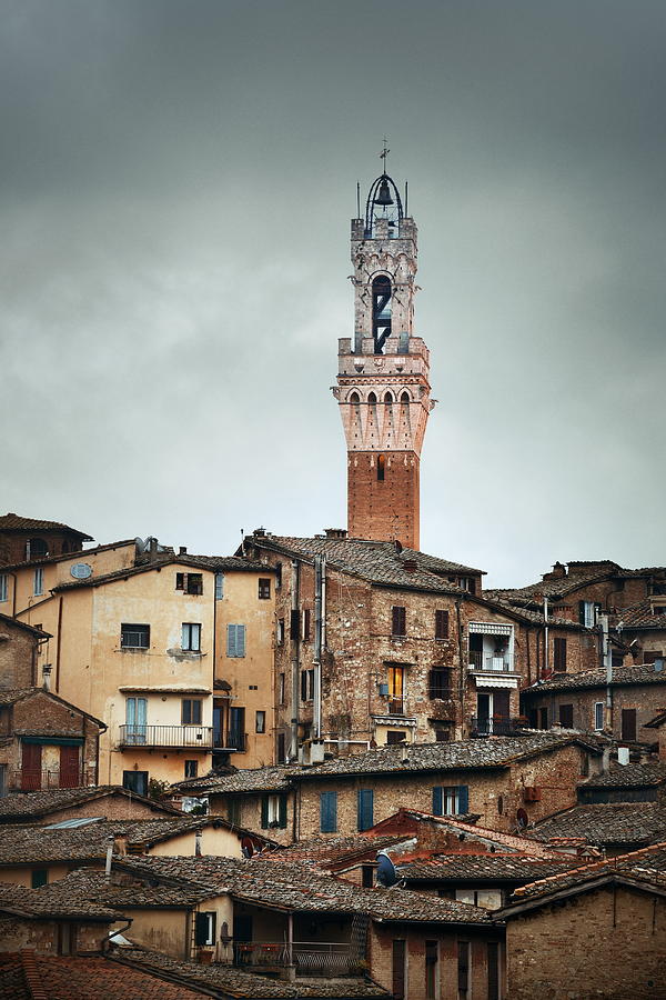 Siena bell tower Photograph by Songquan Deng