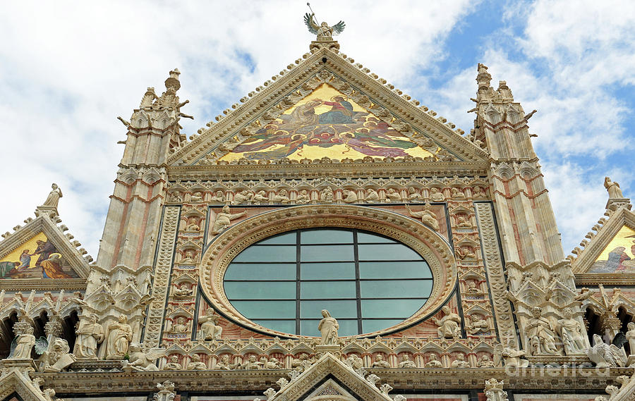 Siena Cathedral Facade   1135 Photograph by Jack Schultz