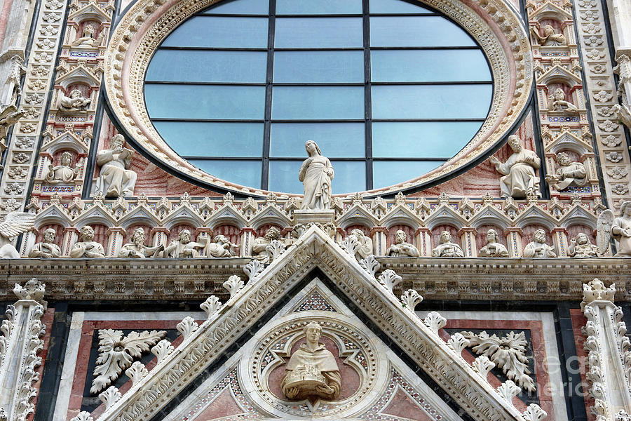 Siena Cathedral Facade   1136 Photograph by Jack Schultz