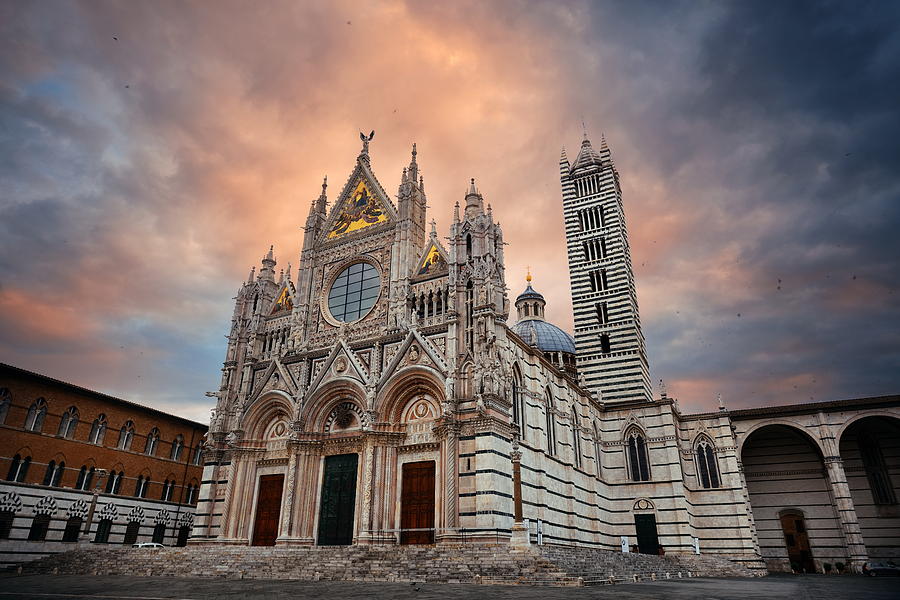 Siena Cathedral in an overcast day Photograph by Songquan Deng