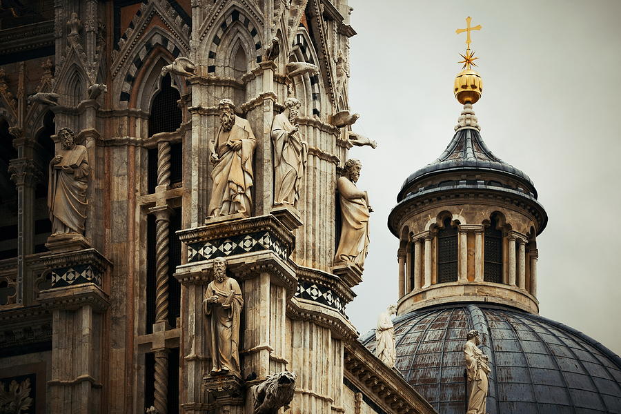 Siena Cathedral statue dome Photograph by Songquan Deng