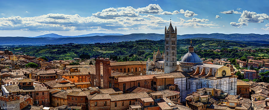 Siena Duomo from torre del mangia Photograph by Weston Westmoreland