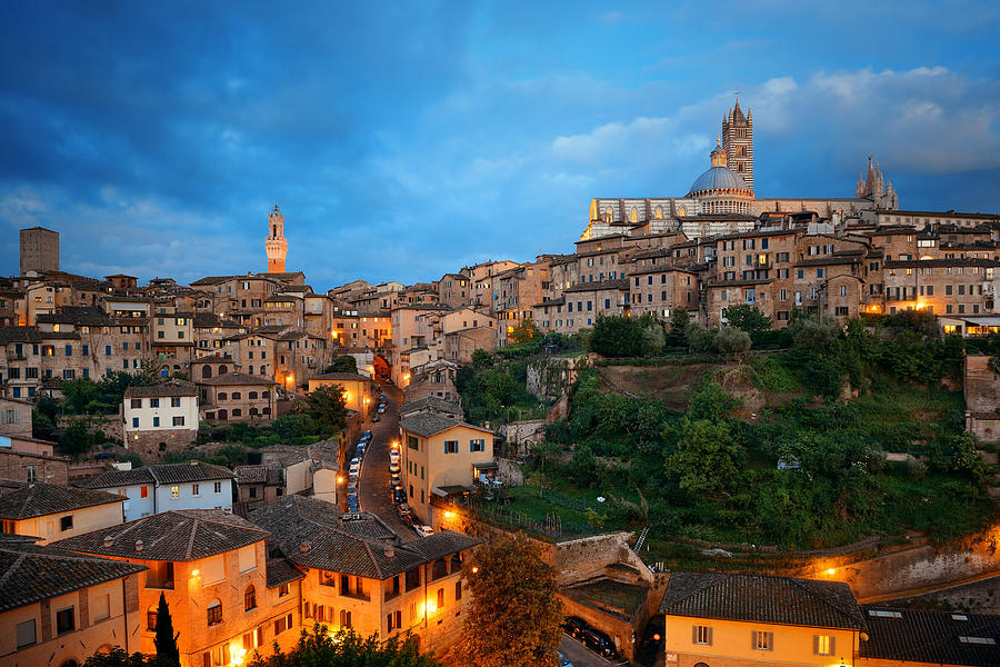 Siena evening Photograph by Songquan Deng