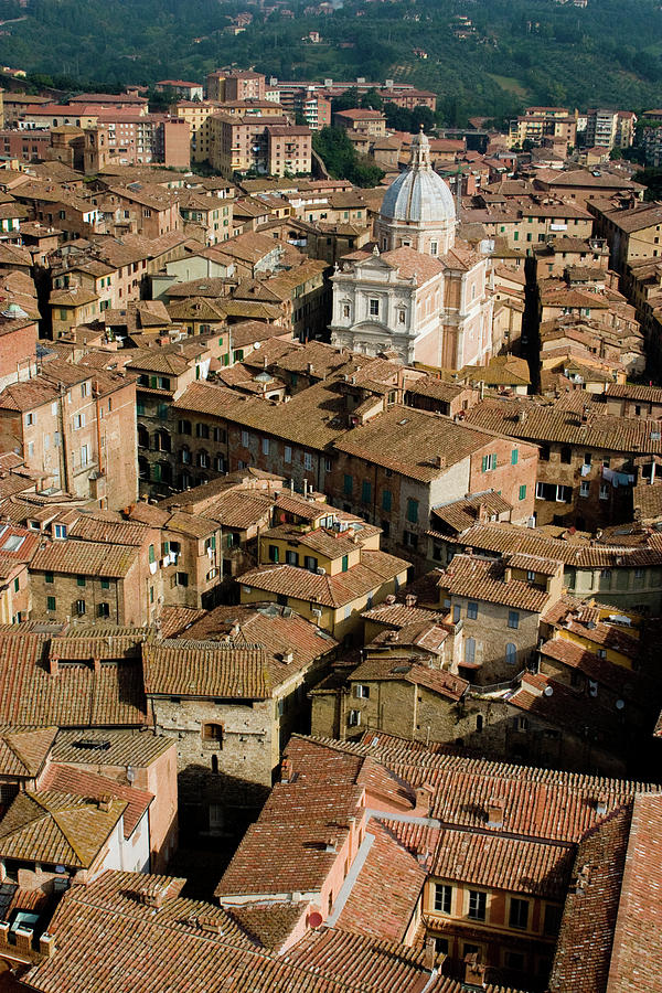 Siena from above Photograph by Cliff Wassmann
