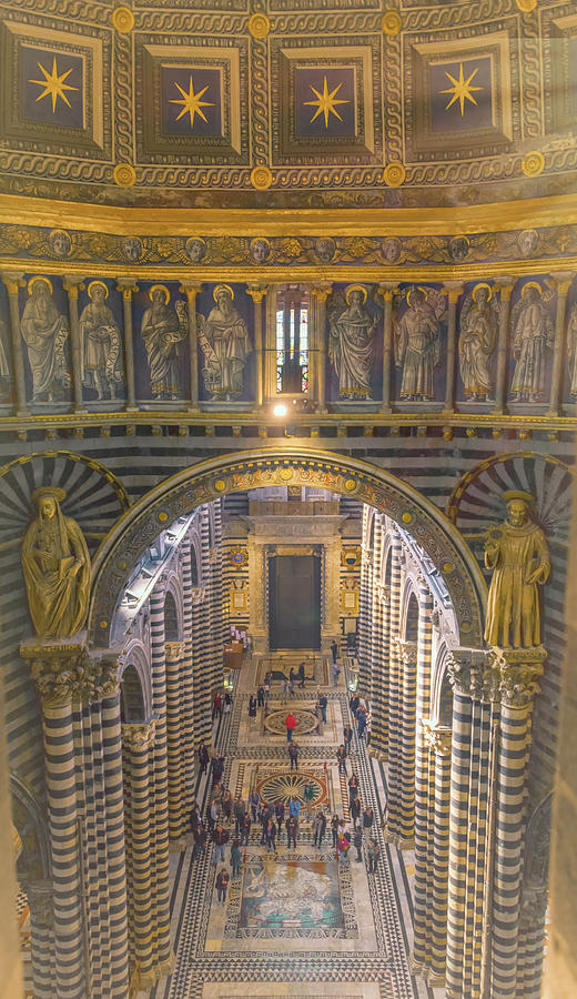 Joan Carroll Photograph - Siena Italy Cathedral Interior by Joan Carroll
