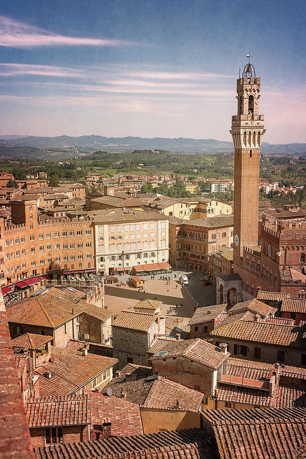 Joan Carroll Photograph - Siena Italy Cityscape II by Joan Carroll