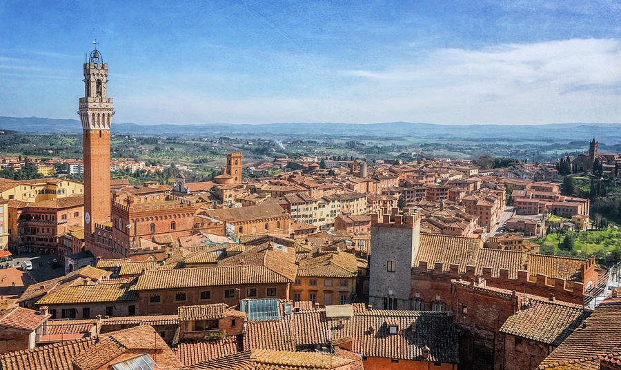 Siena Italy Cityscape Photograph by Joan Carroll