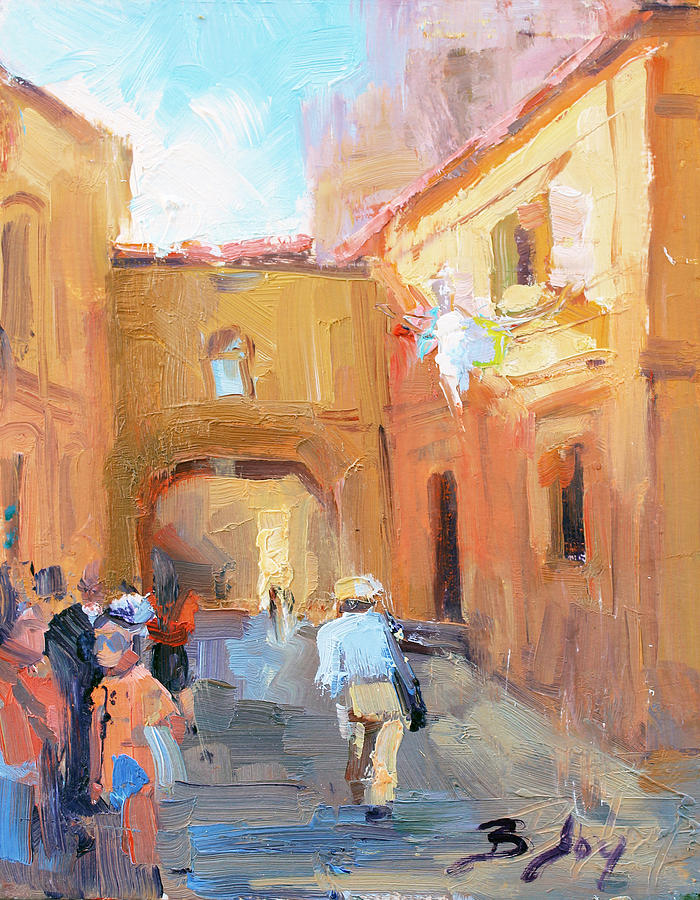 Siena Italy Morning Painting by Becky Joy