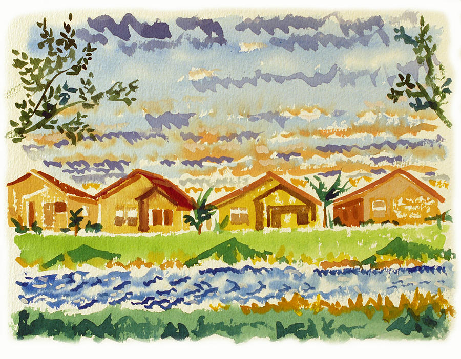 Siena Lakes Painting by Ralph Papa