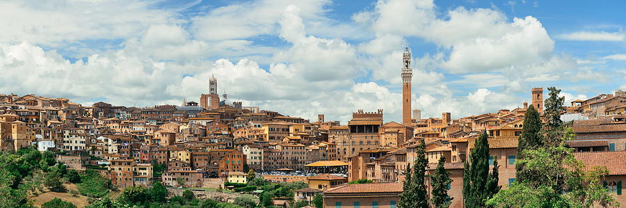 Siena panorama Photograph by Songquan Deng