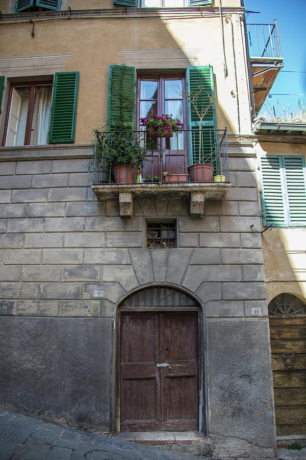 Siena Plants and Door  Photograph by John McGraw