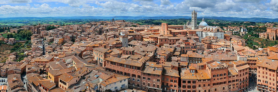 Siena rooftop view Photograph by Songquan Deng