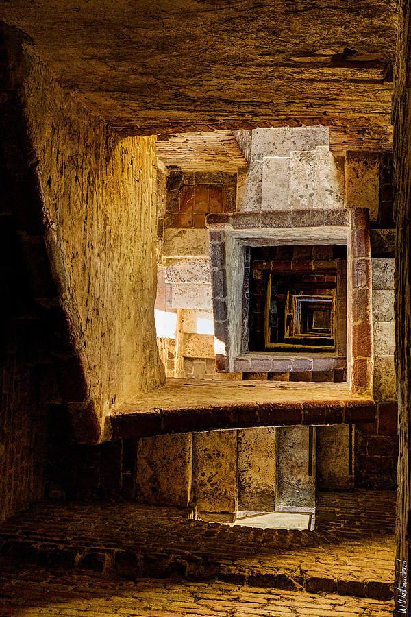 Siena - Staircase Of Torre Mangia  Photograph by Weston Westmoreland