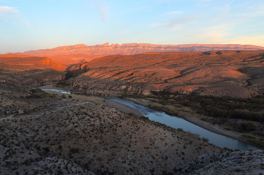 Sierra Del Carmen at Sunset Photograph by Lindy Pollard