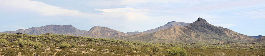 Sierra Estrella Mountains Panorama Photograph by Sharon Broucek