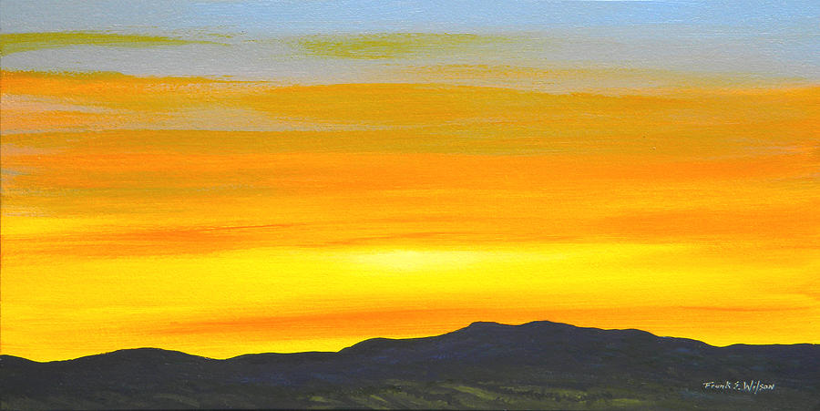 Sierra Foothills Sunrise Painting by Frank Wilson