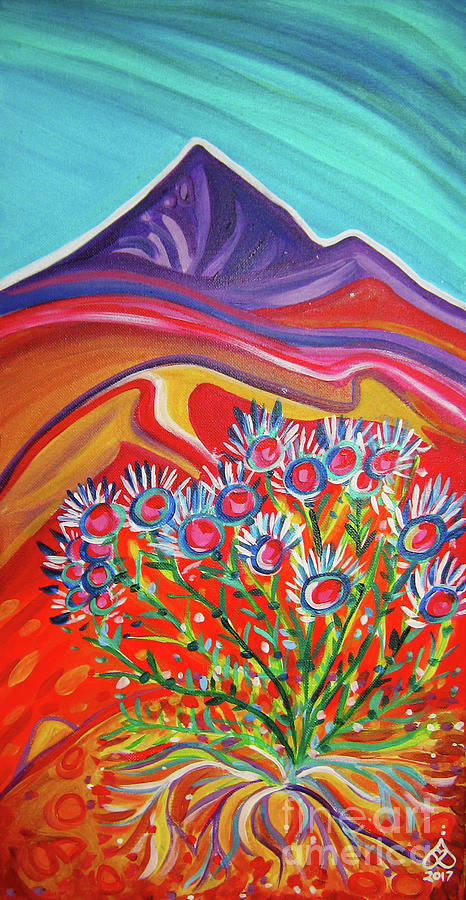 Sierra Nevada Blooms Painting by Rachel Houseman
