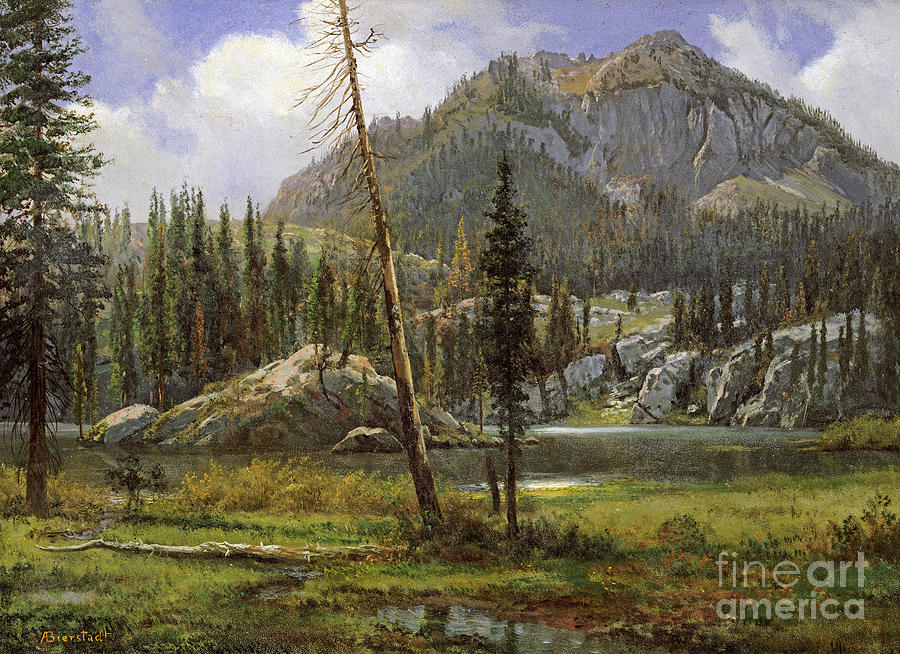 Albert Bierstadt  Painting - Sierra Nevada Mountains #1 by Celestial Images
