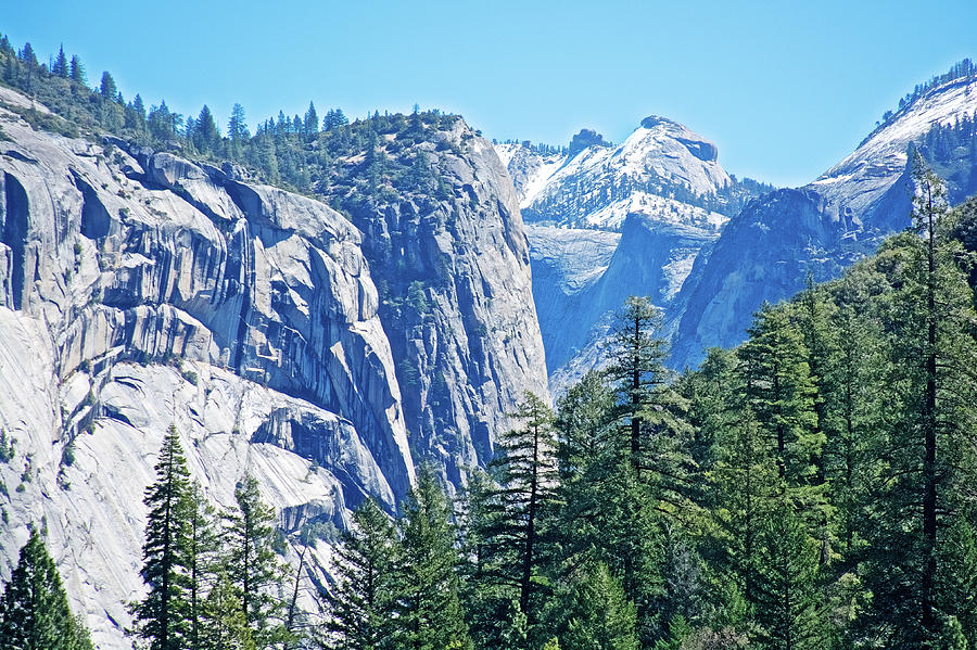Sierra Nevada Peaks from Yosemite Valley Floor in Yosemite National Park, California Photograph by Ruth Hager