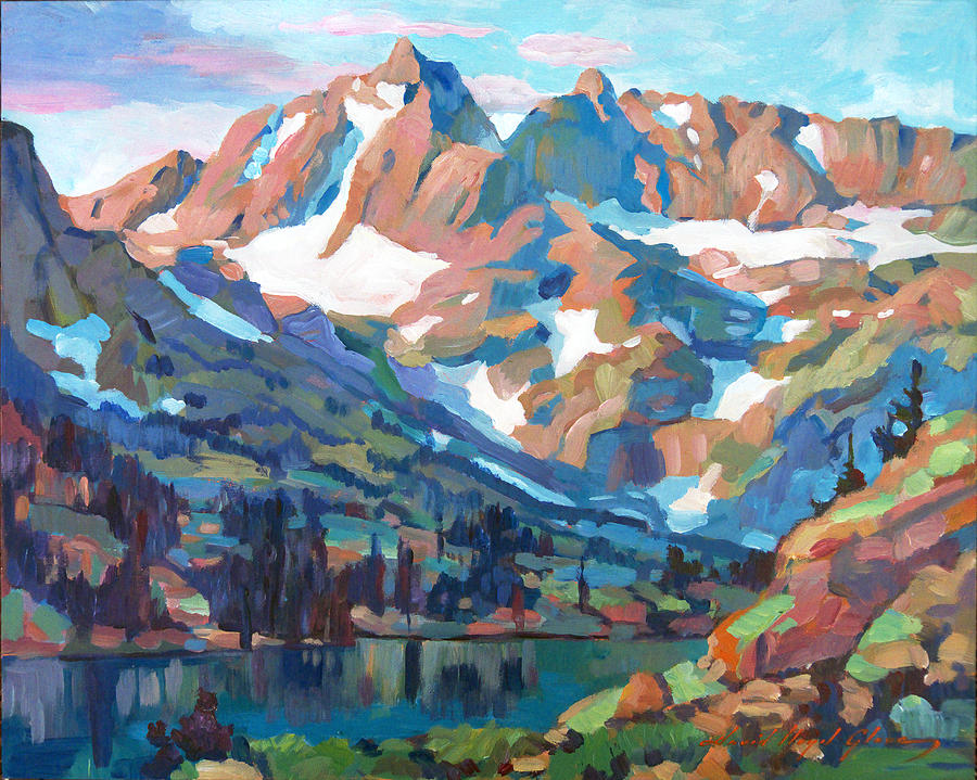 Mountain Painting - Sierra Nevada Silence by David Lloyd Glover