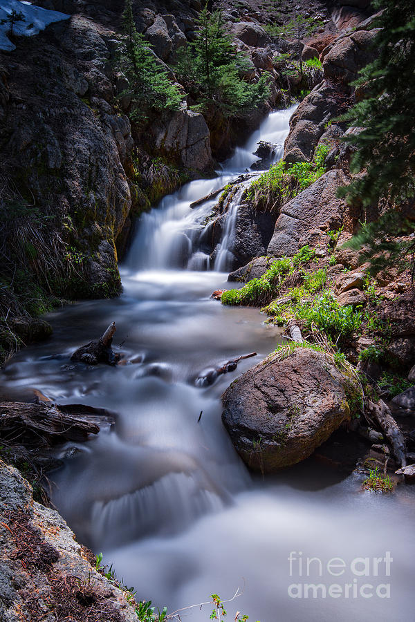 Sierra Nevada Waterfall Photograph