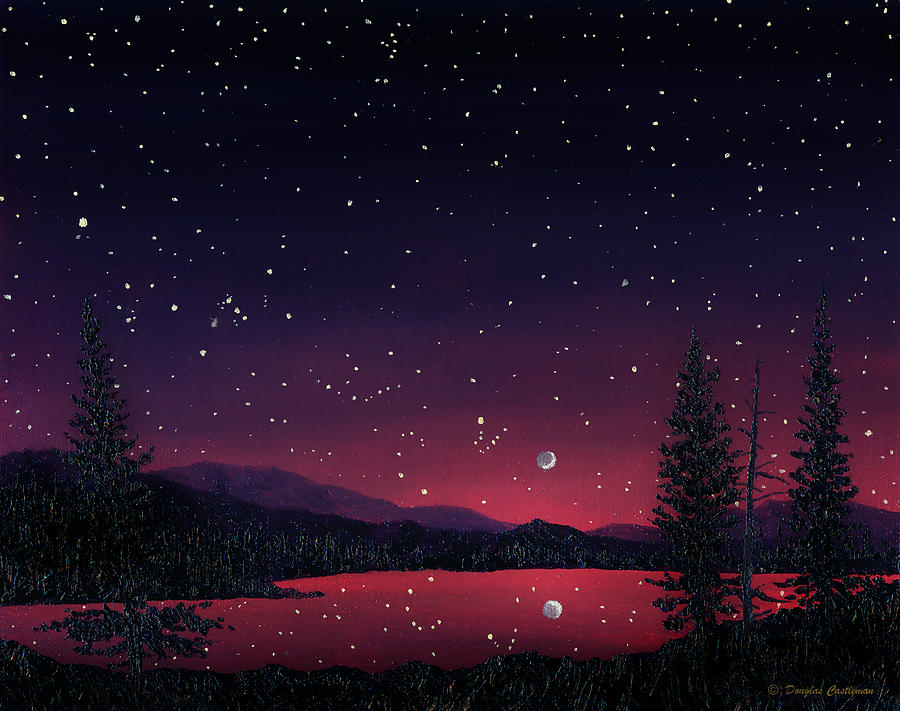 Sierra Night Painting by Douglas Castleman