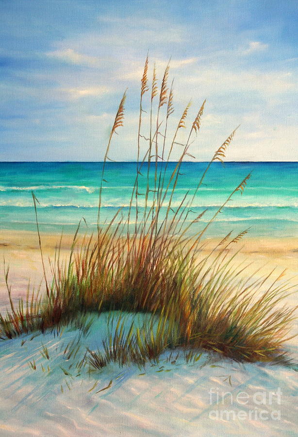 Siesta Key Beach Painting - Siesta Key Beach Dunes  by Gabriela Valencia