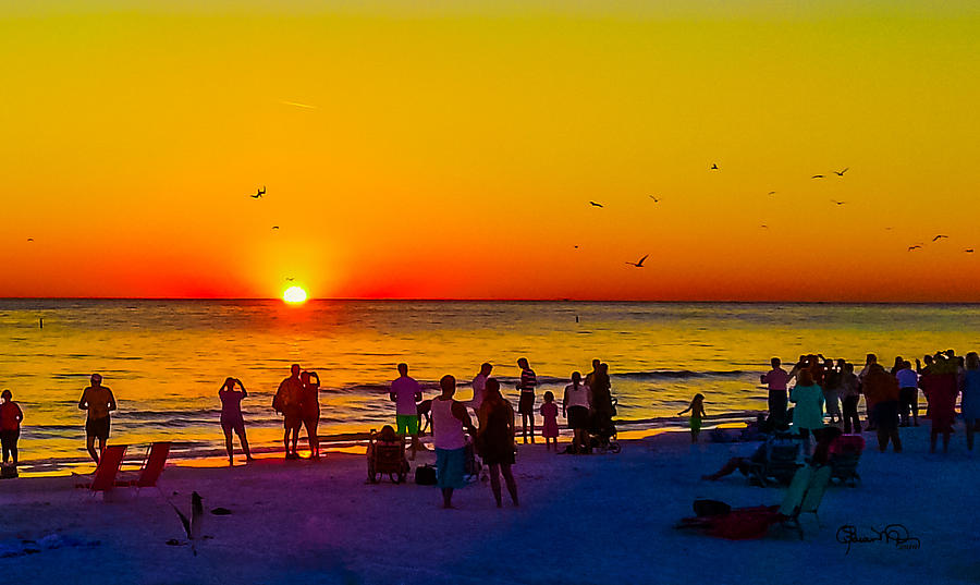 Siesta Key Drum Circle Sunset 1 by Susan Molnar Siesta Key Drum Circle Sunset 1 by Susan Molnar