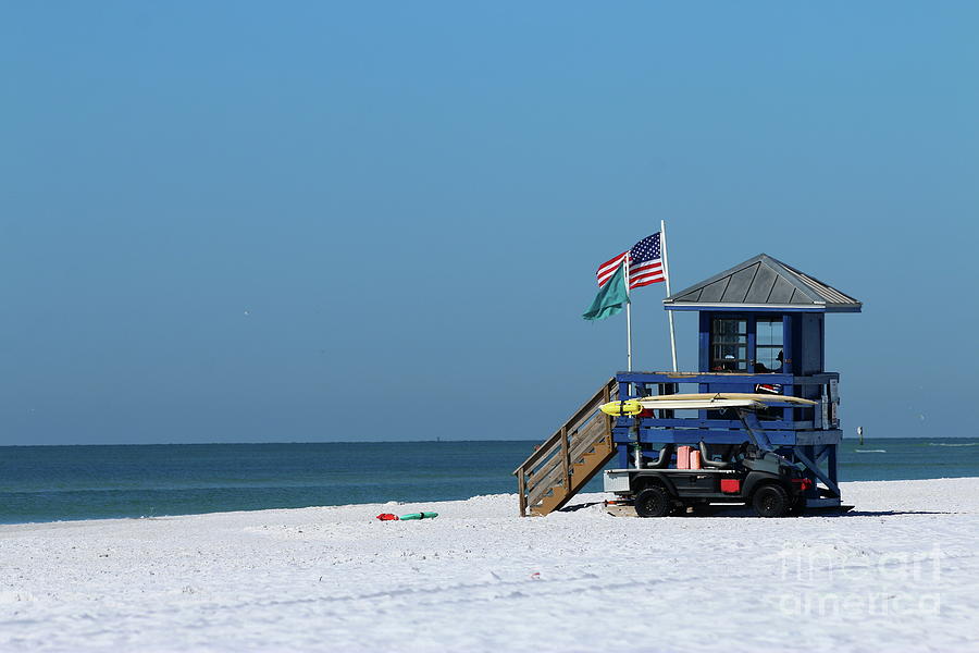 Siesta Key Lifeguard Station Photograph by Christiane Schulze Art And Photography