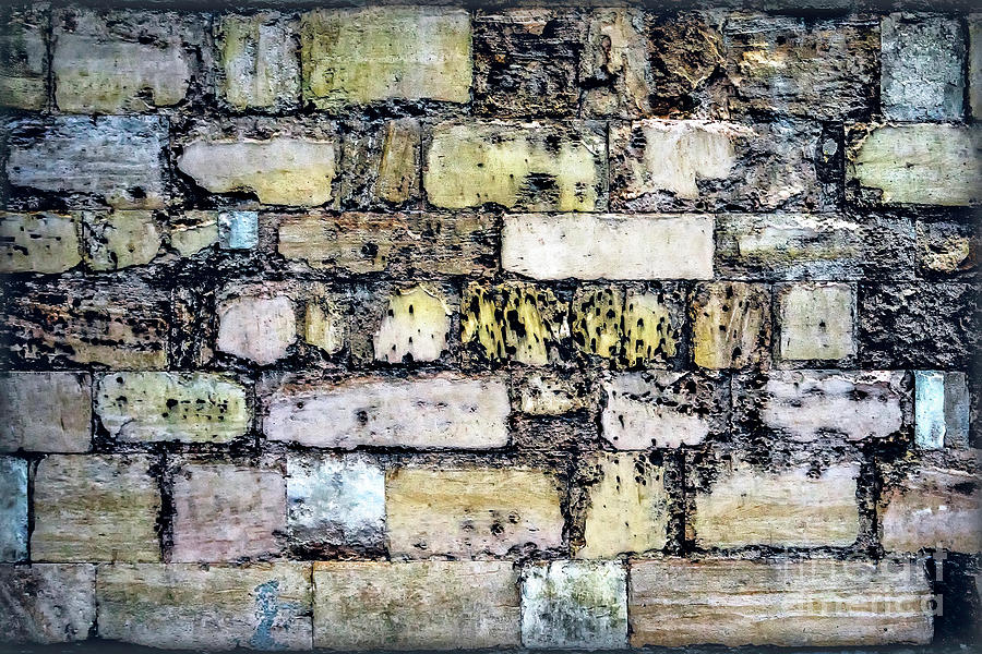 Sights From England - Old Brick Wall Photograph by Walt Foegelle