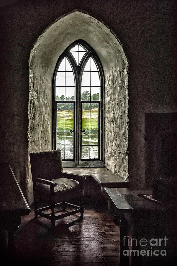 Castle Photograph - Sights in England - Castle Window 2 by Walt Foegelle