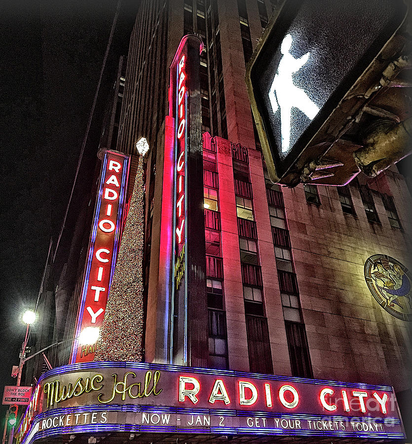Sights in New York City - Radio City Photograph by Walt Foegelle