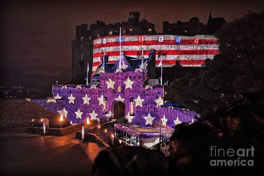 Sights in Scotland - America At Tattoo Photograph by Walt Foegelle