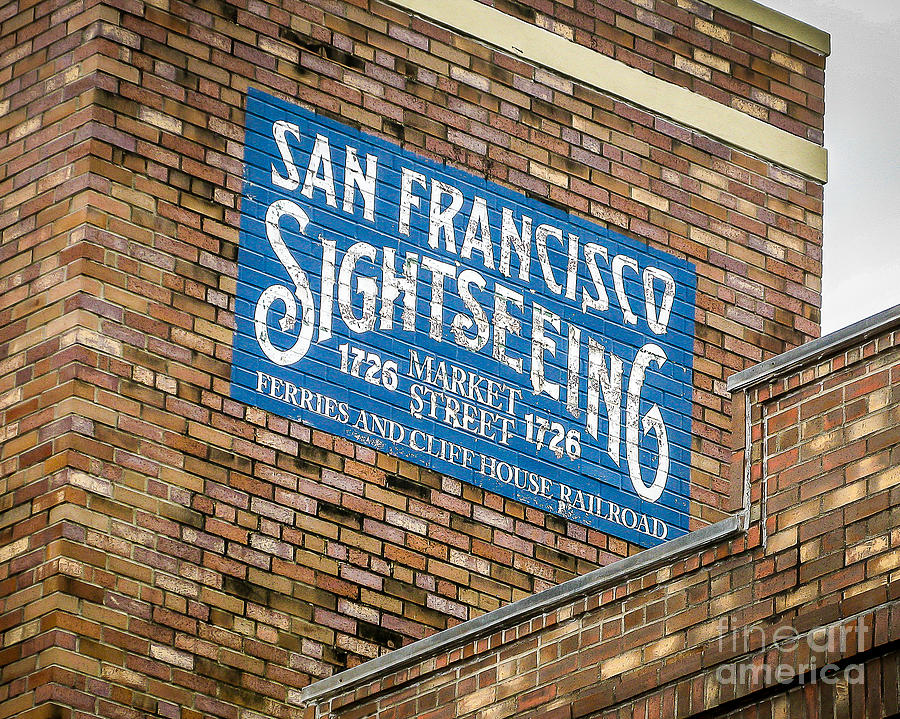 Sign Photograph - Sightseeing by Perry Webster