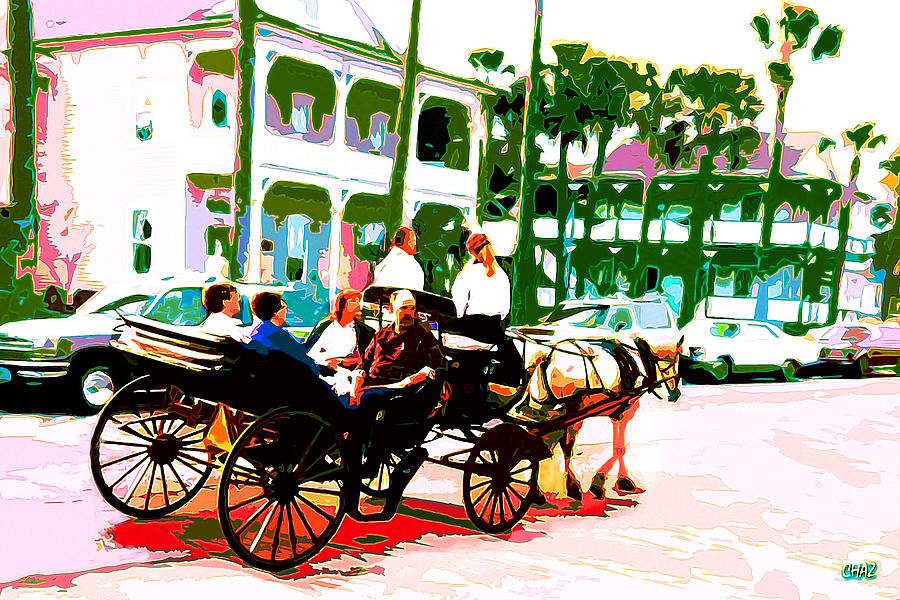 Sightseers Carriage Ride Painting by CHAZ Daugherty