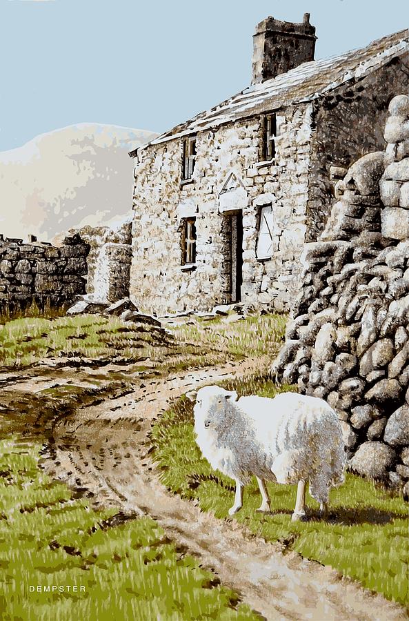 Sheep Painting - Siglen by Alwyn Dempster Jones
