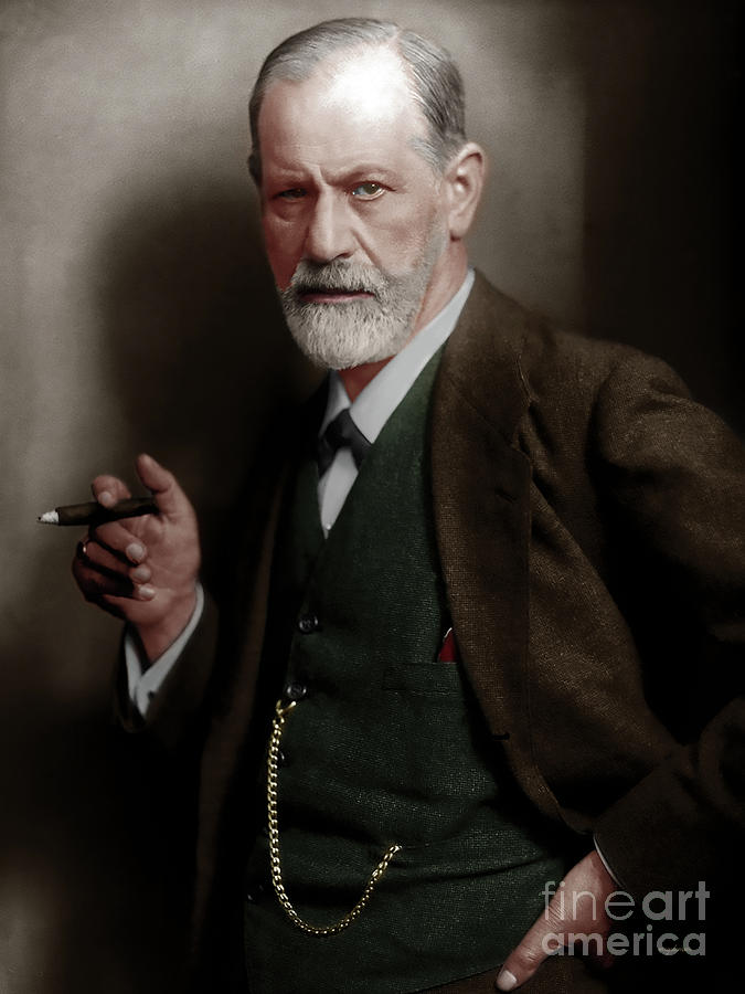 Sigmund Freud Colorized 20170520 Photograph by Wingsdomain Art and ...