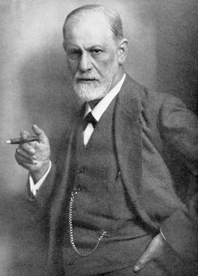 Sigmund Freud Photograph by English School