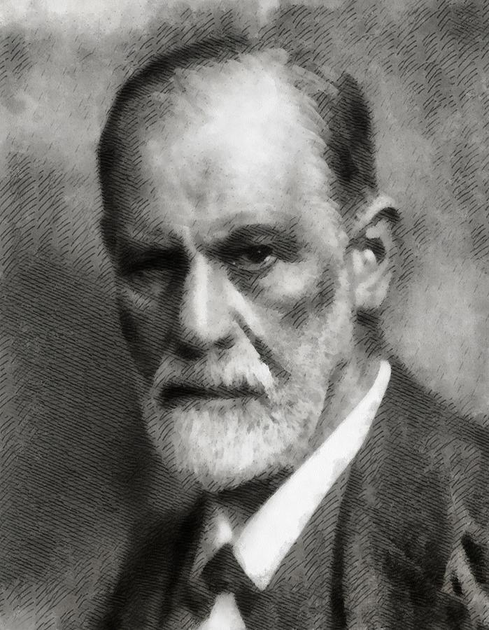 Sigmund Freud Painting by Esoterica Art Agency - Fine Art America