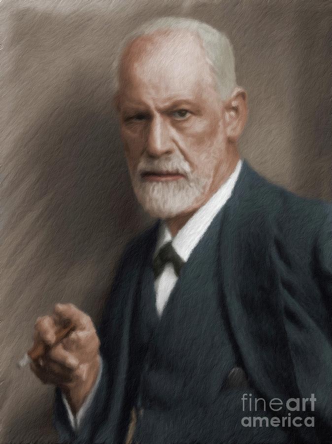 Sigmund Freud Painting by Esoterica Art Agency - Fine Art America