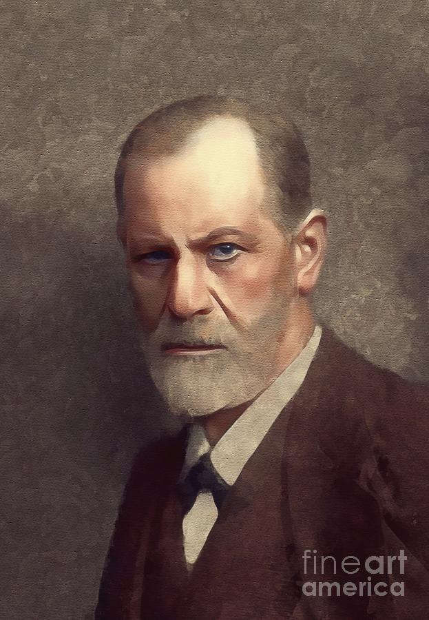 Sigmund Freud, Neurologist Painting by Esoterica Art Agency