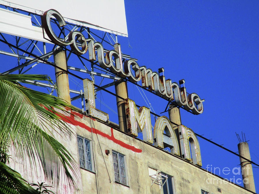 Sign For Condominio Photograph by Randall Weidner