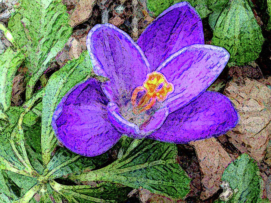 Flowers Still Life Digital Art - Sign of Spring by Linda Heberling